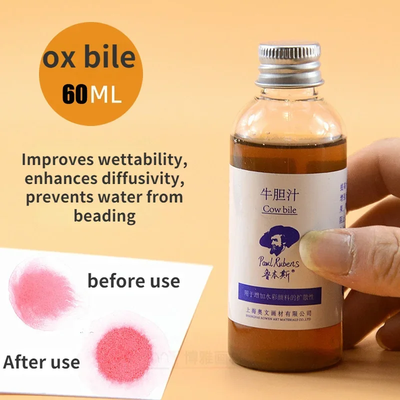 Imagem -02 - Goma de Transparência em Aquarela Árabe Melhora o Óleo Transparência Arte Estudantil Suprimentos de Toner Óleo para Aumentar a Difusão 60ml por Garrafa