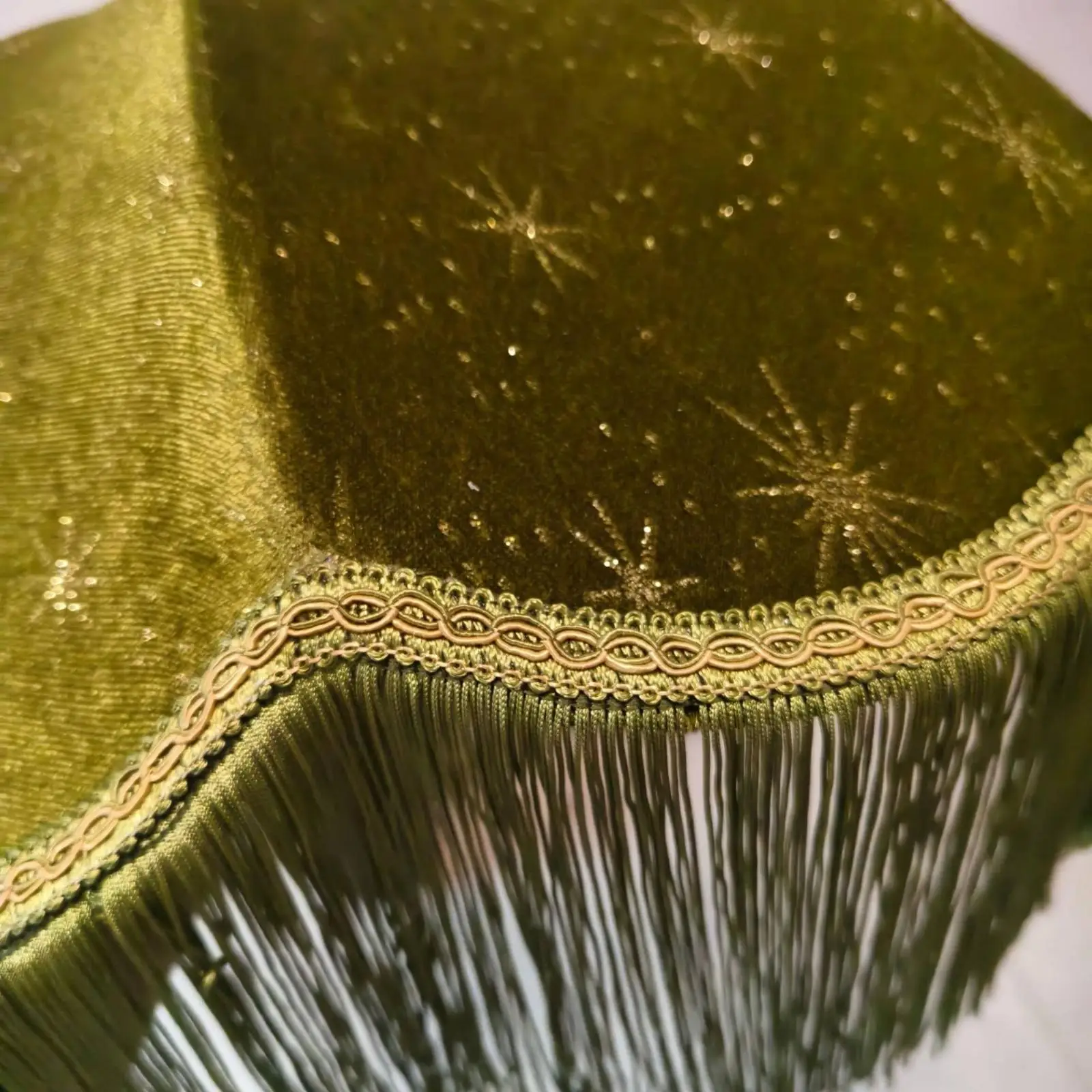 Tassels Lampshade Boho Velvet Lampshade Classic Lamp Shade for Bedroom