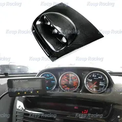 Car Styling For Mazda RX8 Carbon Dash Mount Triple Gauge Pod RHD Glossy Finish 60mm Interior Cover Trim Fiber Inner Garnish Kit