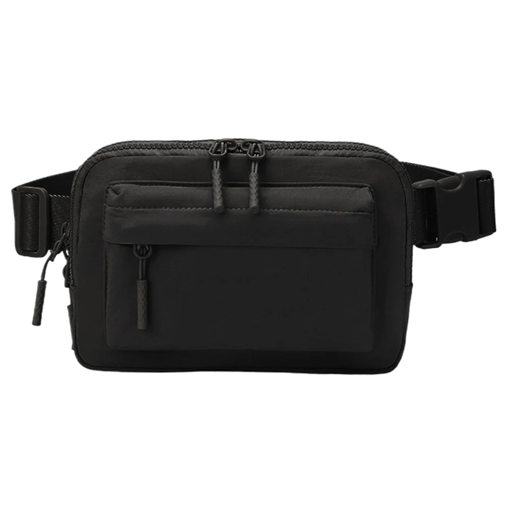 Sac de ceinture en nylon imperméable, grande capacité, petit sac à bandoulière, sac de poitrine solide pour document, sangle réglable pour la course et la randonnée