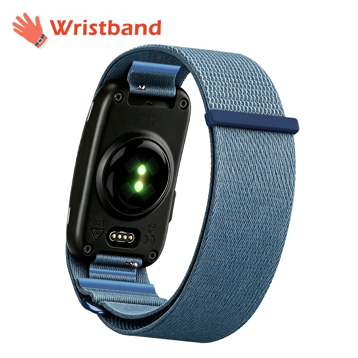 Für Garmin CIRQA Smart Band Bizeps-Armband Sport Fitness Tracker Nylon Gewebtes Atmungsaktives Uhrenarmband Verstellbarer Handgelenkschlaufenriemen