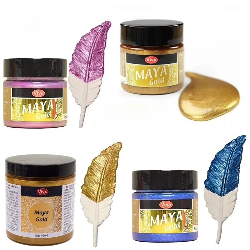 

45ml German Liquid Metallic Color Paint High Gloss Layered Opaque Pigment DIY Hand-painted Ceramic Craftwork Art Graffiti Paint