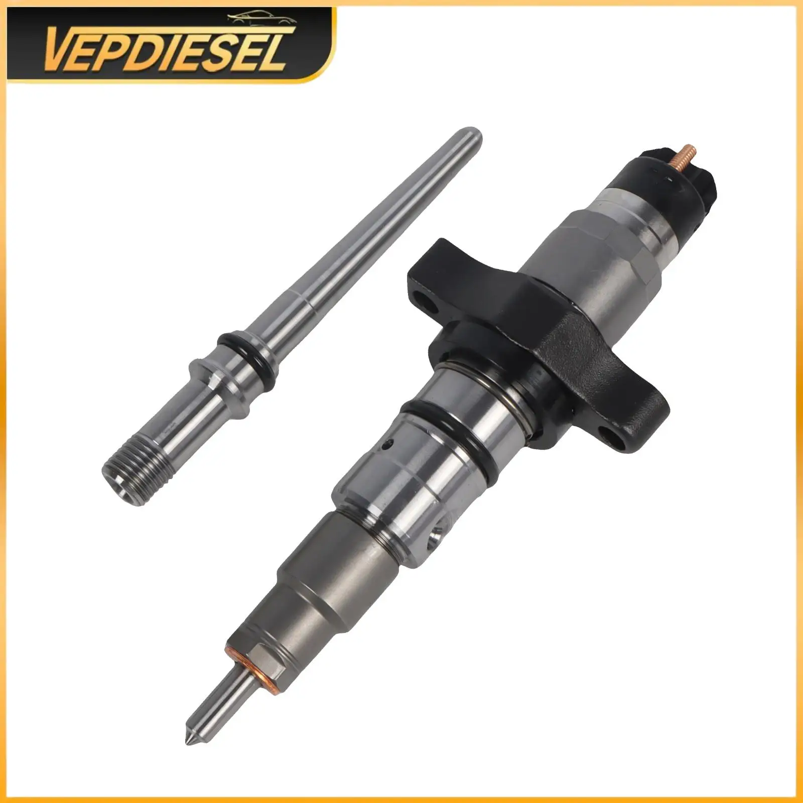 

0445120255 0986435503 3949619 R5086894AA Diesel Fuel Injector W/ Conduit for 2003-2004 Dodge Ram Cummins 5.9L Fuel Supply System