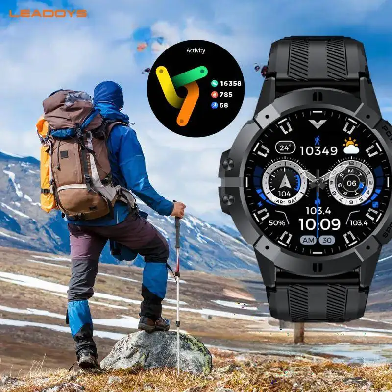 

LEADOYS Military Sports Smart Watch 10ATM Waterproof Built-in Dual-Band GNSS Compass Altimeter Swimming Smartwatches For Men