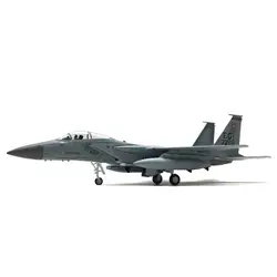 1/100スケールus F-15Cファイターモデルスタンド付きプロフェッショナル多目的耐久性のあるリアルなモデル飛行機のお土産