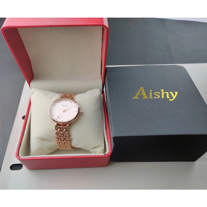 *NEW STYLE*  Watch with Box Women Minimalist Design Wristwatch Big Dial Women's Fashion Creative Watch with  Gift  Drop shipping