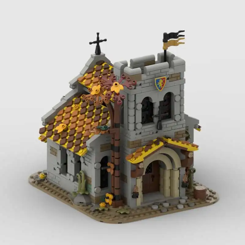 

MOC building block toy Medieval Lion Knight Castle model Creative assembly toy set Festival gift