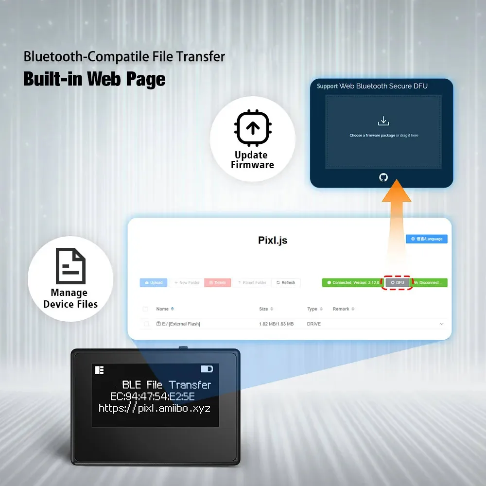 Émulateur NFC intelligent pour émulateur Switch2/3DS/Wii U/Switch iNFC Pixl.js