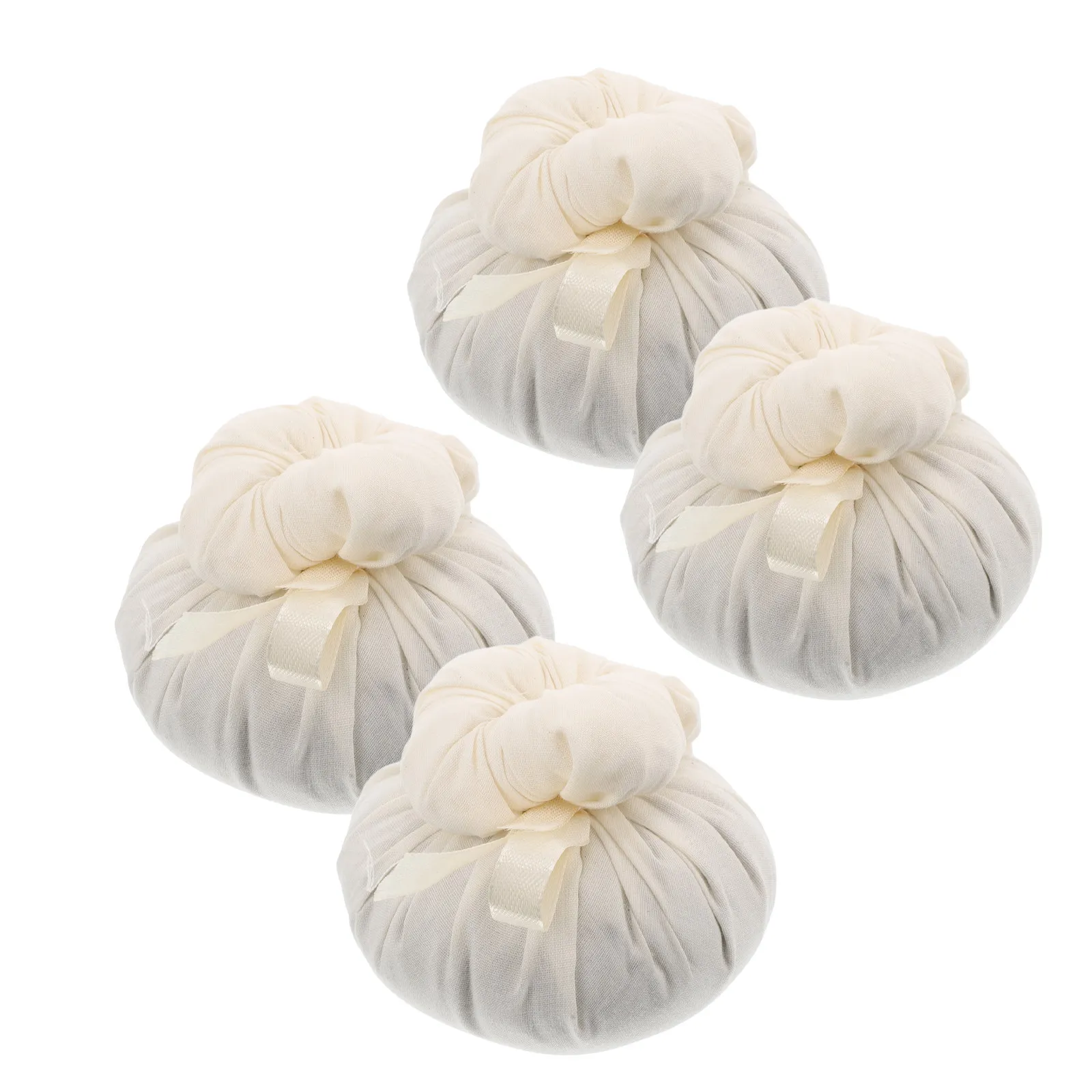 4Pcs Chinese Moxa Massage Ball Heads Herbal Muscle Relaxation Balls for DIY Thai Herbal Therapy Portable Wellness Tool