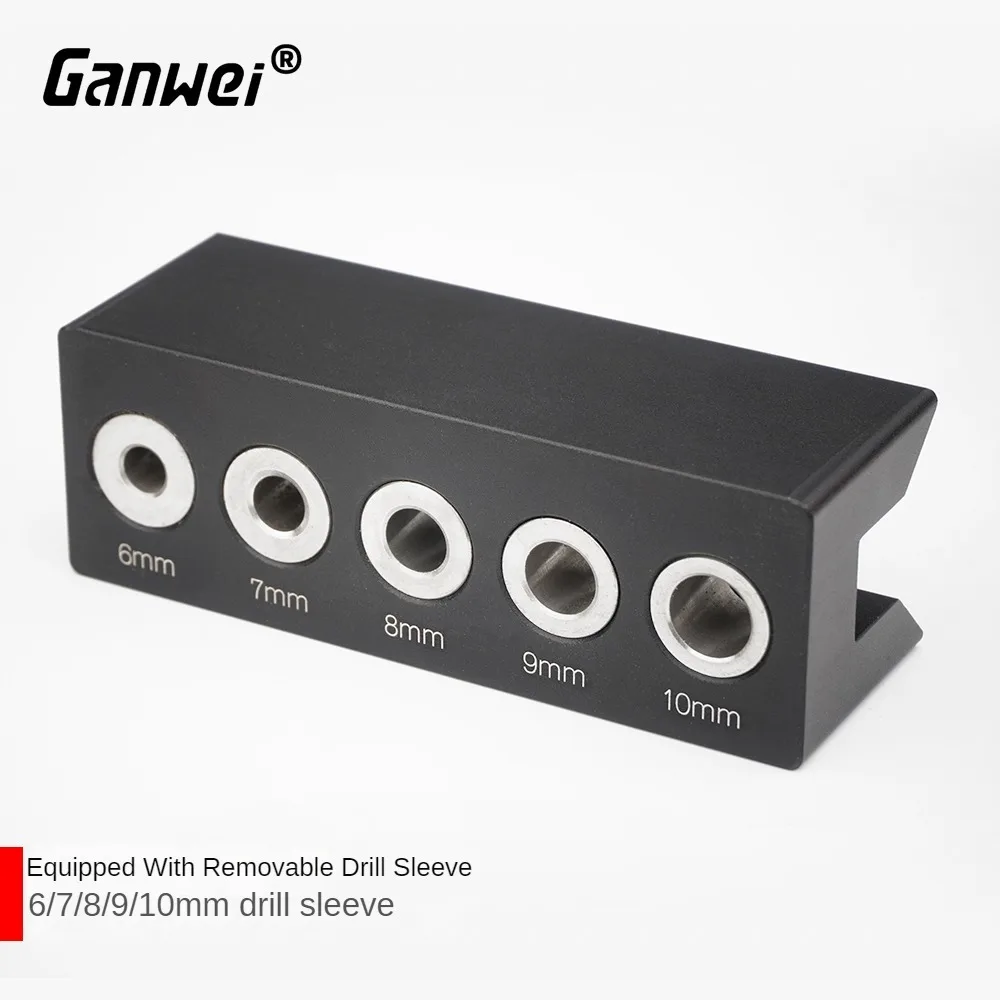 Vertical Drill Guide Fixture Aluminum Alloy Straight Corner Round V Drill Punch Locator Woodworking Tool