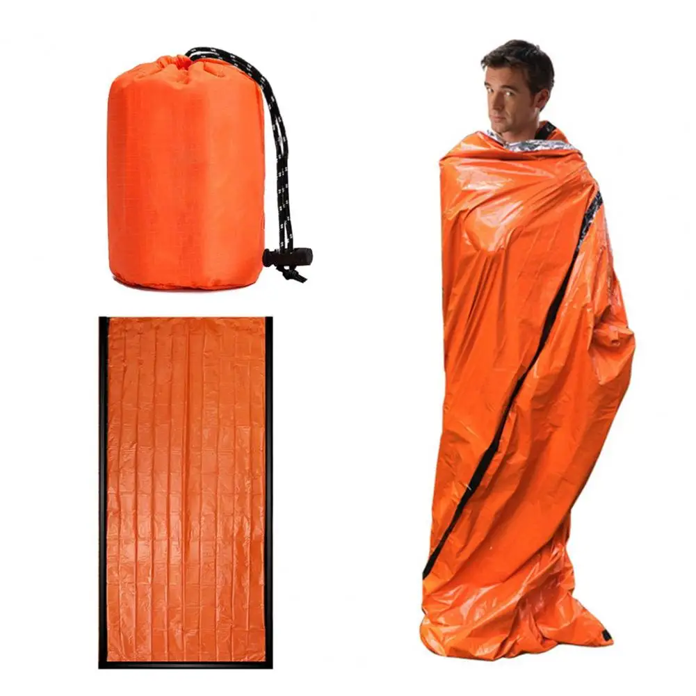 1/2/3/4/5Pcs Emergency Sleeping Bag Thermal Bivy Sack Waterproof Emergency Blanket Sleep Survival Shelter Ultralight Blanket