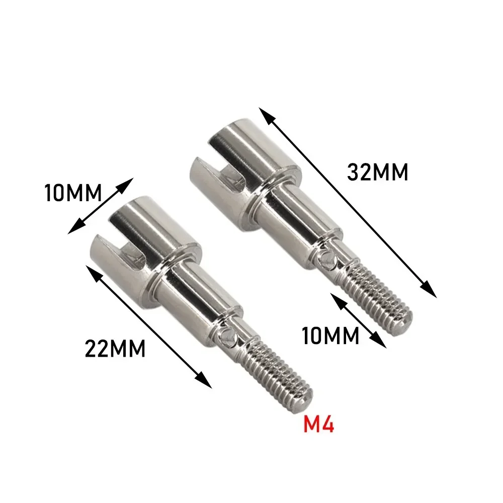 Albero di trasmissione anteriore e posteriore in metallo Albero di trasmissione CVD per SCY 16101 16102 16103 16201 Pro 1/16 Brushless RC Car Parti di aggiornamento