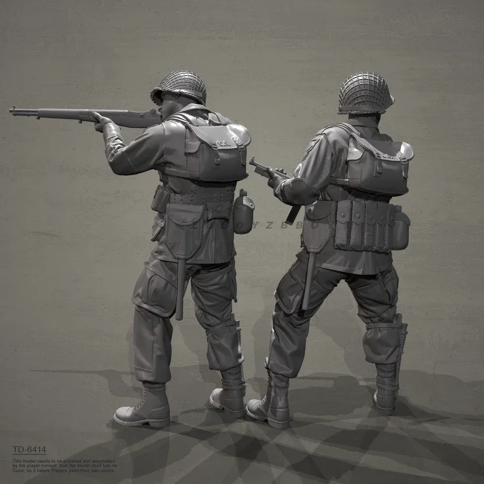 The height of man 50mm 75mm Resin Soldier model kits figure colorless and self-assembled （3D Printing ） TD-6414/3D