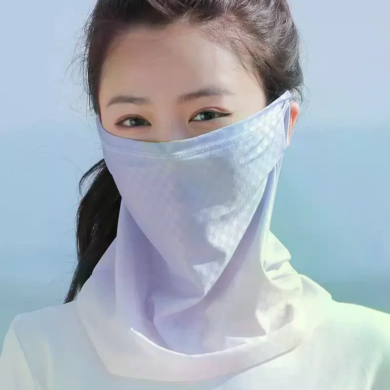 Outdoor Cycling Sun Protection Mask Neck Protector Breathable UV Protective Eye Corner Guard Integrated Design For Summer