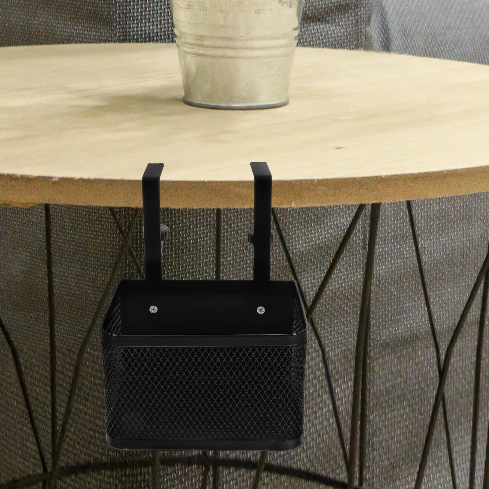 Under Desk Cable Tray Storage Shelf Clamp On Organizer for Office Home Classroom Desk Management Rack No Tools Needed