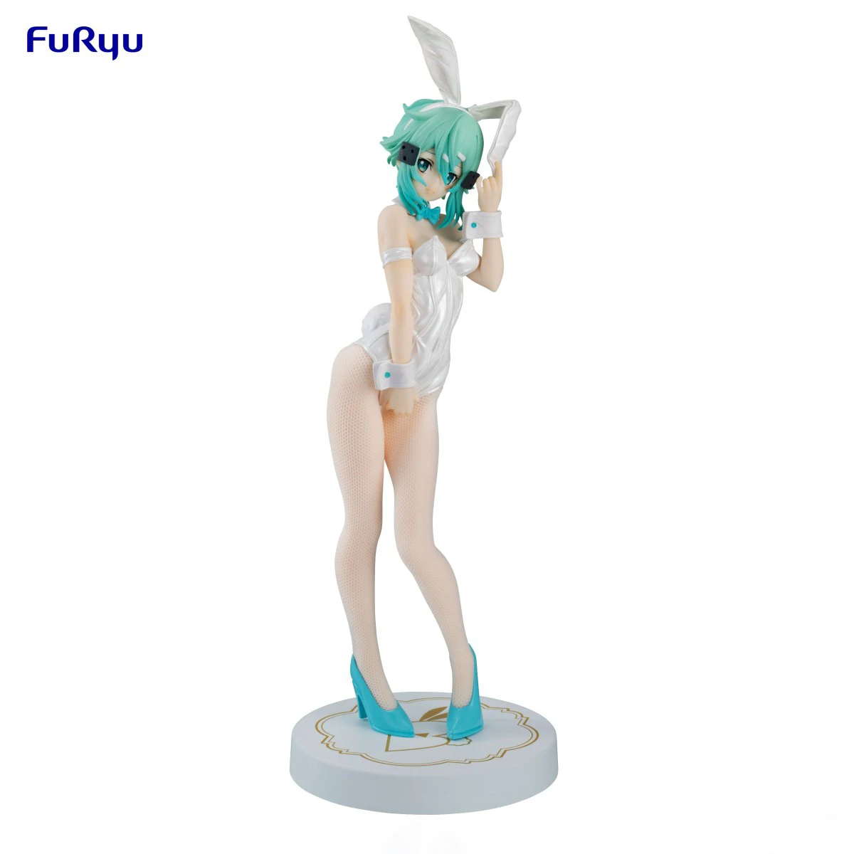 En stock Original FuRyu Prepintado BiCute Bunnies Sword Art Online Sinon White Pearl Ver. Figura de anime Decoración modelo