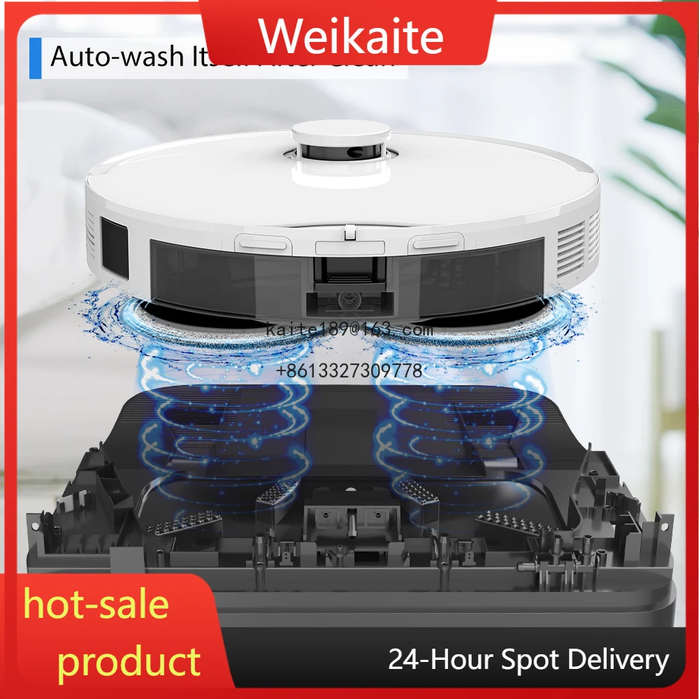 

Wi-Fi Enabled Part Multifunctional Vaccum and Intelligent Cleaning Vacuum Robot Vacuum Cleaner With Self-Emptying Dustbin