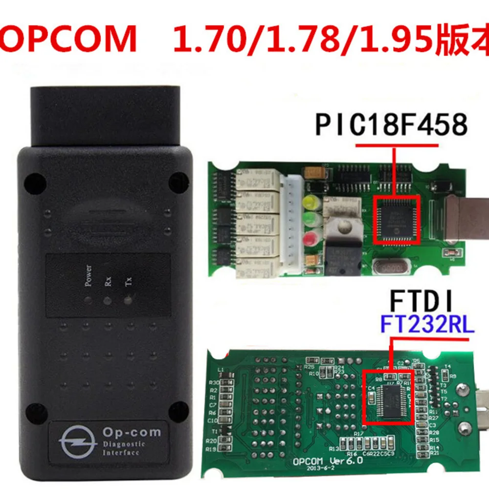 

OP-Com For Opel Hardware V1.99 Diagnostic Latest Version PIC18F458 FLASH FW