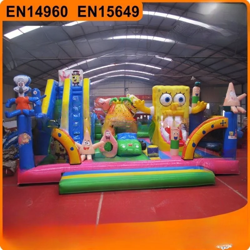 Hot newest design custom popular used largest inflatable fun city for adults