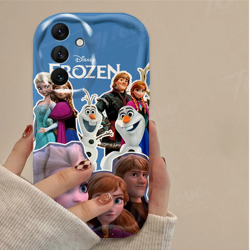 Disney Princess Wave Phone Case For Samsung Galaxy A53 A54 A34 A14 A24 A13 A23 A33 A73 A15 A05 A05S Clear Soft Silicone Cover image 3