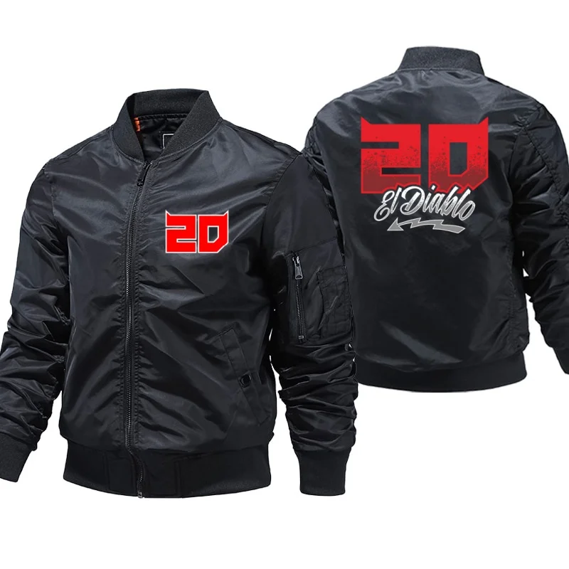 Fabio Quartararo Jacket Male Winter Coats Male Motorcycle Windbreaker Pilot Thick Parkas Clothing Bomber Jackets Plus Size 5XL