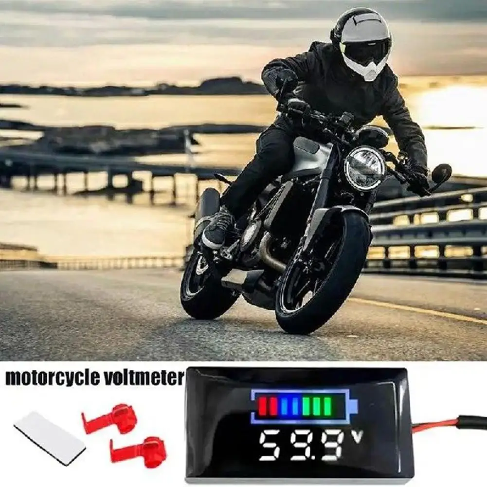 For Mini LED Display Digital Voltmeter Panel Voltmeter Tester DC12V-150V For Various Motorcycles Electric Vehicles Voltage