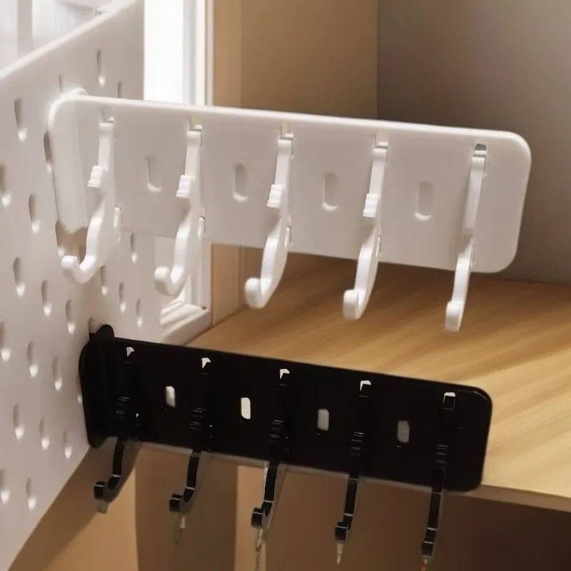 Cross-border Hot Item: Expandable Pegboard Accessories, Hook-Free Punching Rack Storage, Pegboard Shelves