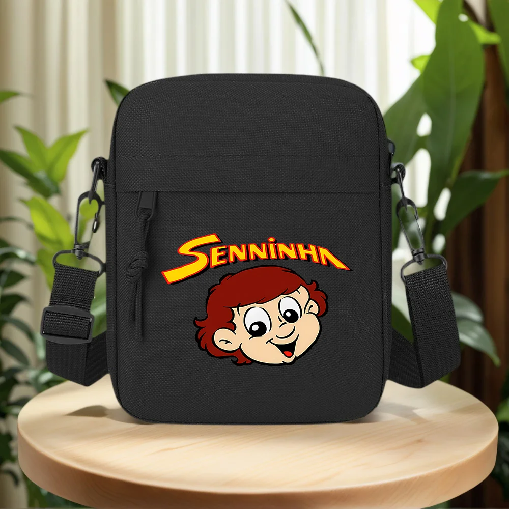 Smiling face with red hair Men Crossbody Bag Single Shoulder Women Cartoon Anime Film Printing Design Unisex