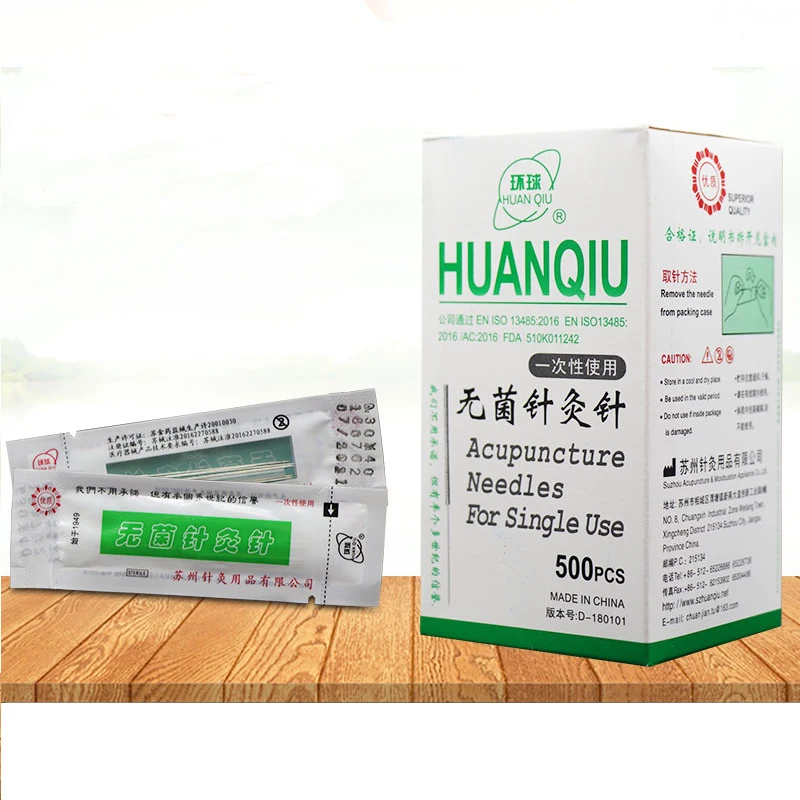 500 pcs Universal therapy acupuncture needles disposable acupuncture needles sterile acupuntura needles 10 pcs with a tube