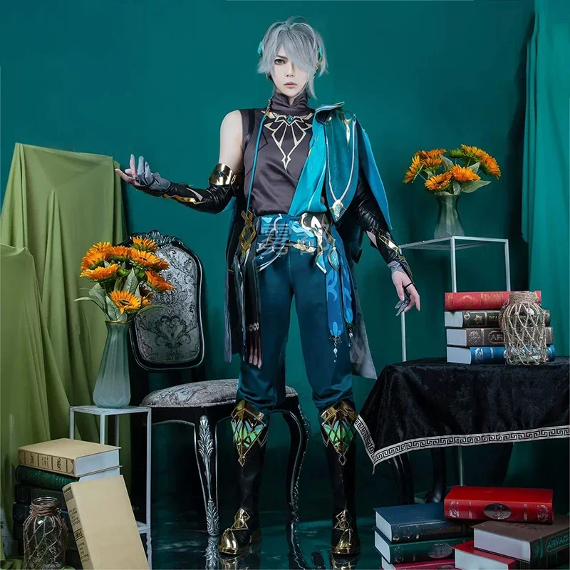 Genshin Impact Alhaitham Costume Cosplay abbigliamento quotidiano uniforme di carnevale Anime costumi di Halloween Masquerade gioco delle donne