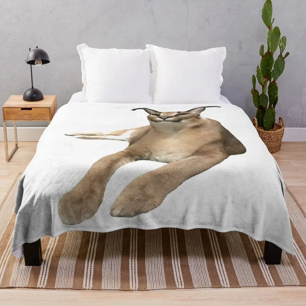 

Big Floppa Throw Blanket Luxury Throw Beach Single Blankets
