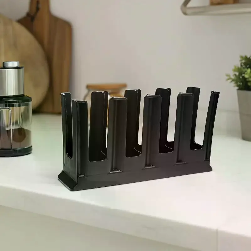 Acrylic Paper Cup Holder: Multiple Slots Durable Smooth Surface Bubble Tea Shop Cafe Countertop