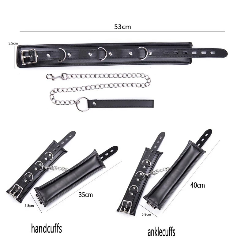 Bdsm Bondage Set Stainless Steel Spreader Bar And Restraints_voghion.com