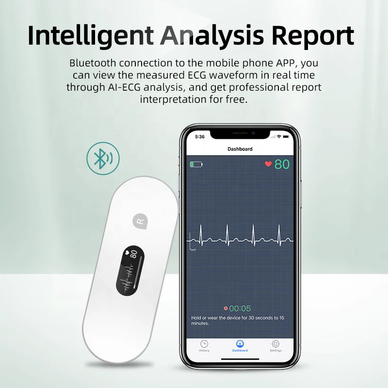 LEPU Cardiac Wireless 7 Day 24H Ecg Machine 24 Hour Heart Monitor Test Holter Ecg With Analysis