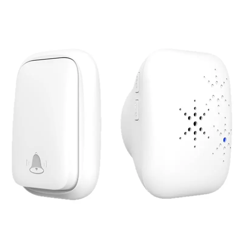 ABUO-جرس باب لاسلكي لا يتطلب بطارية، 38 نغمة رنين، تصميم مقاوم للماء، نطاق 150 مترًا، مثالي لقابس الاتحاد الأوروبي للمنزل والمكتب #1