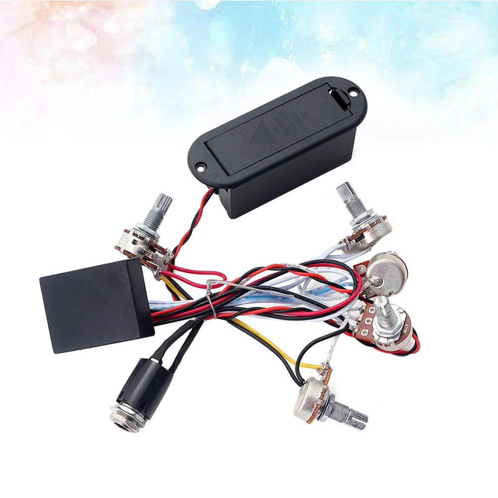 

Tube Preamp Bass Amplifier 3 Band Equalizer for Guitar Black Tone Control Wiring Harness
