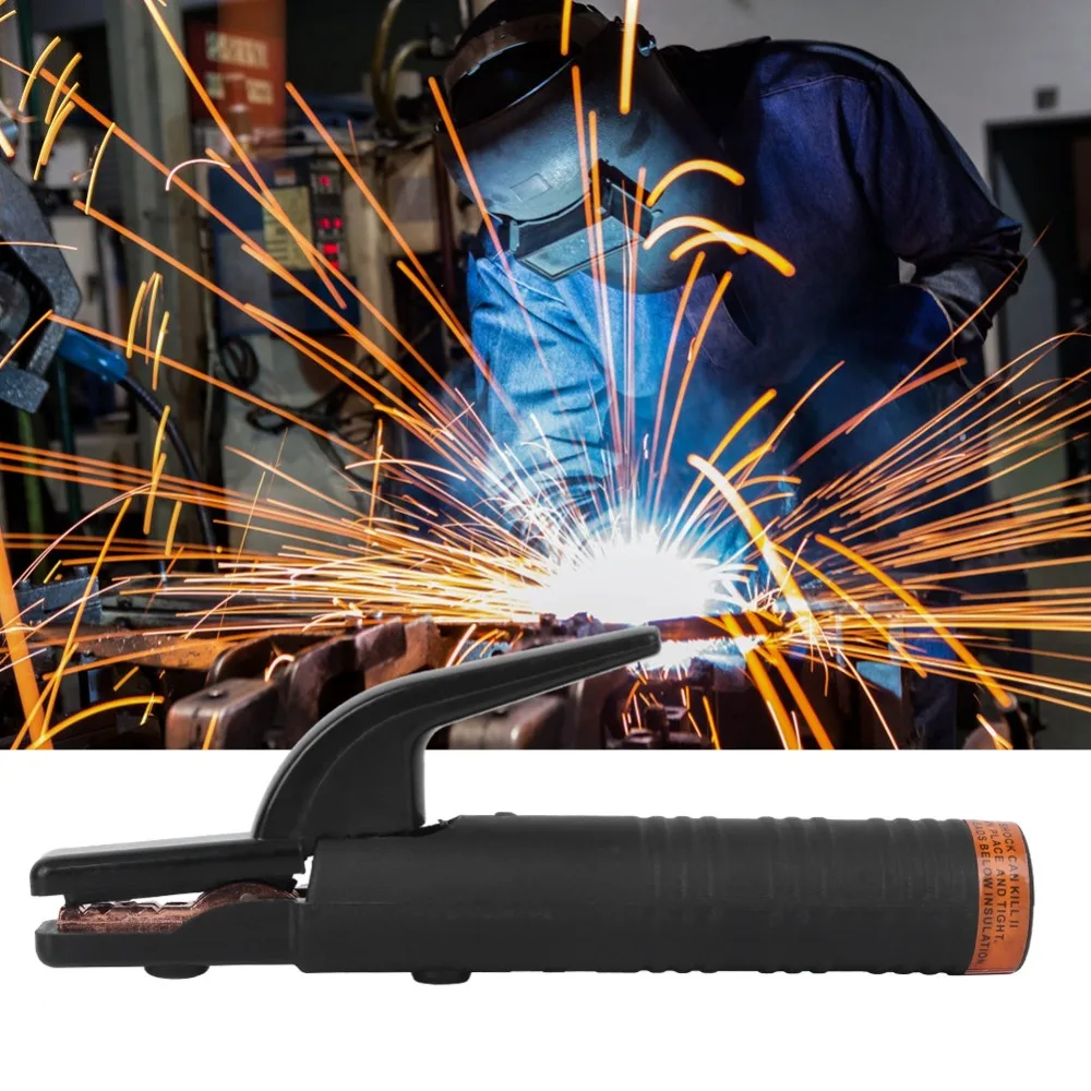 300-500A Welding Electrode Holder Pure Copper Insulated Copper Clamp Tongs Thickened Heavy Duty Electrode Holder For Welding