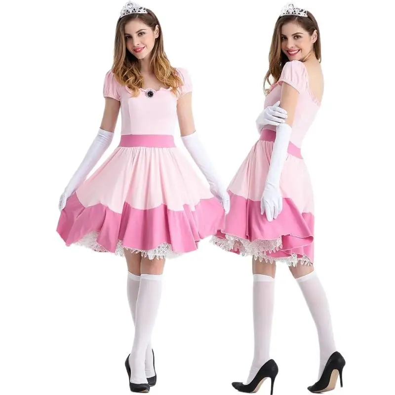 New Mary Queen Princess Dress Performance Costume Dual Color Optional Princess Pink Queen Attire Stage Fashion Women's Wear