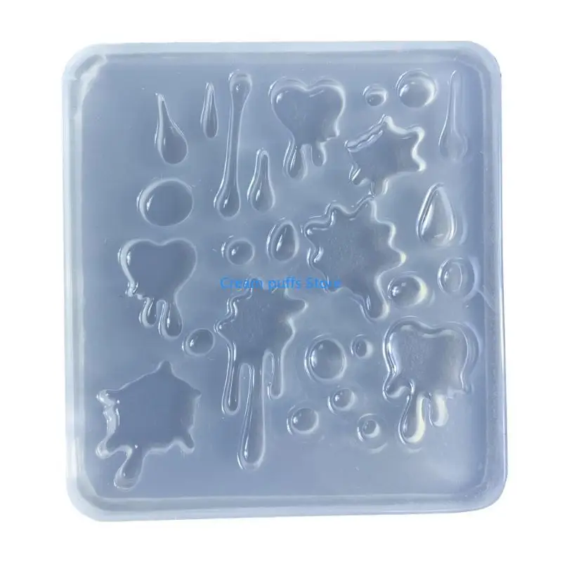 

50LE Water Droplet Resin Casting Mold Resin Art Mold Crystal Silicone Mold