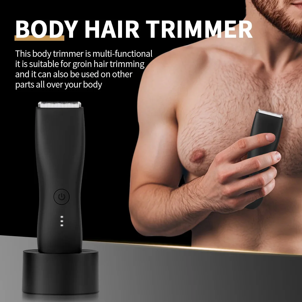 

Body Trimmer for Men Beard Face, Hair, Body and Intimate Hair Trimmer Body Shaver Groomer Ceramic Male Electric Hair Clipper