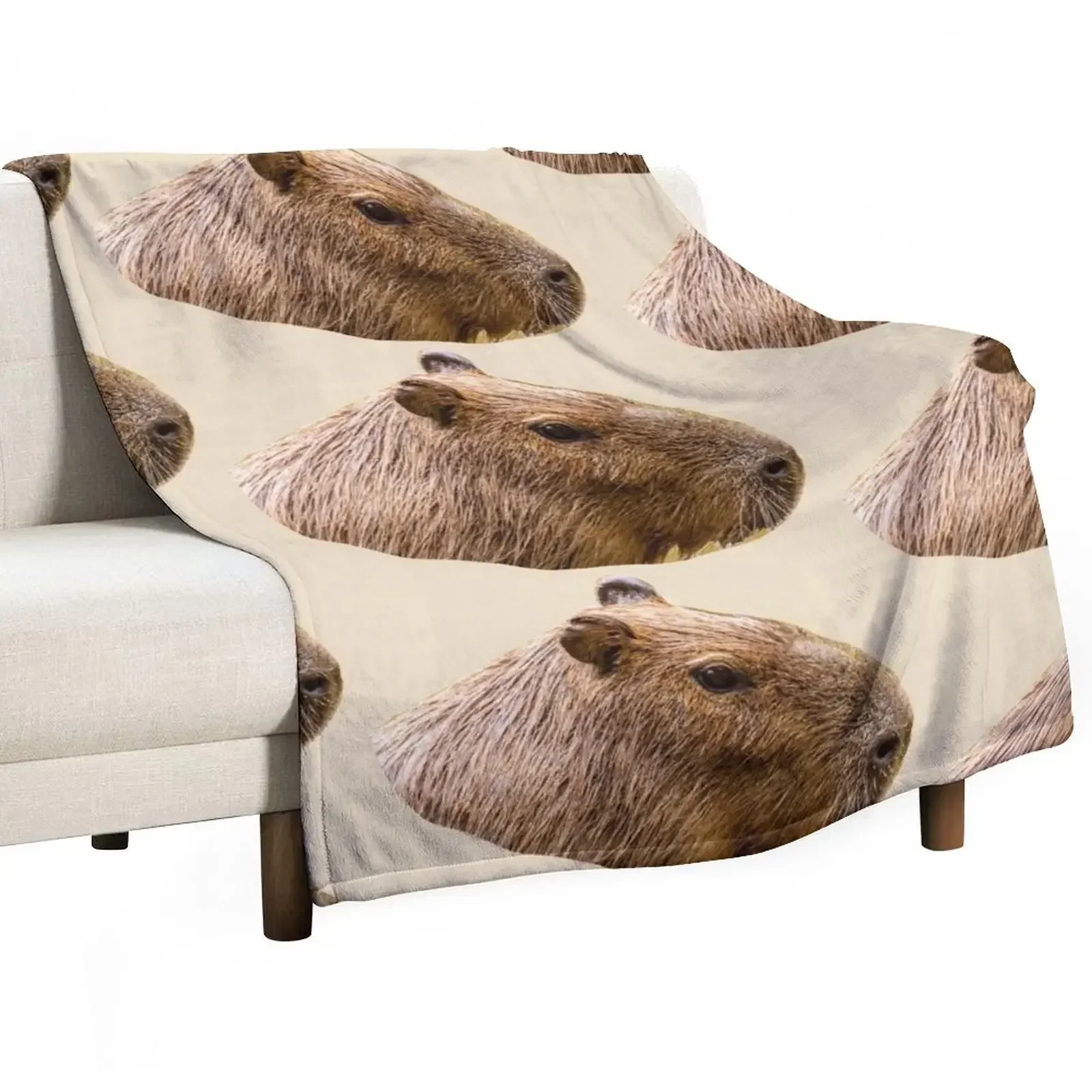 

Capybara Throw Blanket for babies Personalized Gift Summer Blankets