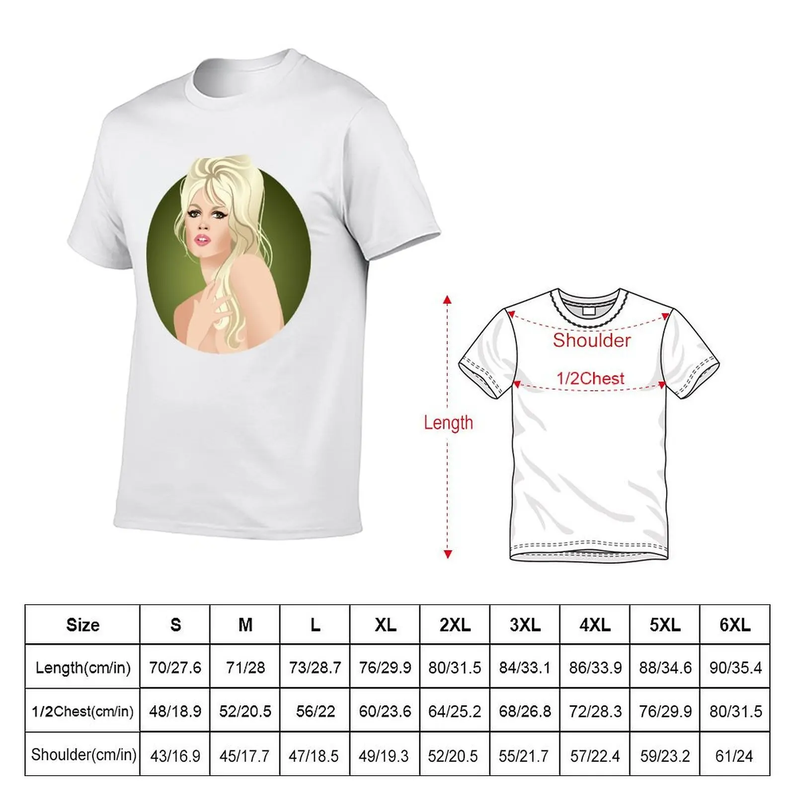Brigitte T-Shirt t shirts for man pack cotton t shirts with prints T-Shirt