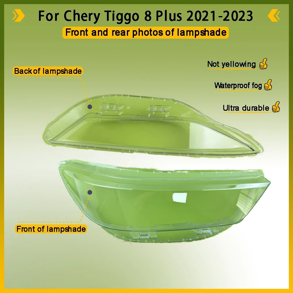 Headlamp Cover Lampshade Head Lamp Headlight Shell Lens Plexiglass Car Accessories For Chery Tiggo 8 Plus 2021 2022 2023