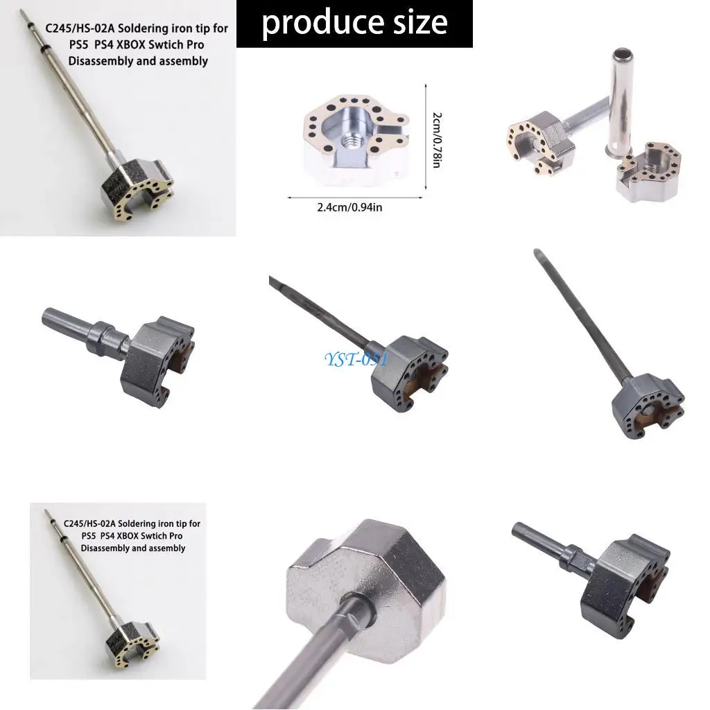 

E15A Портативный металлический паяльник с наконечником для быстрого нагрева джойстика, инструмент для замены джойстика