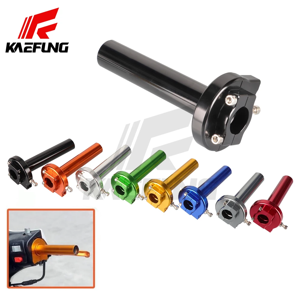 Universal Throttle Twist Grips 7/8" 22mm Lenker Gas Twist Grips Beschleuniger für Motorrad Roller Dirt Bike – Detail 3