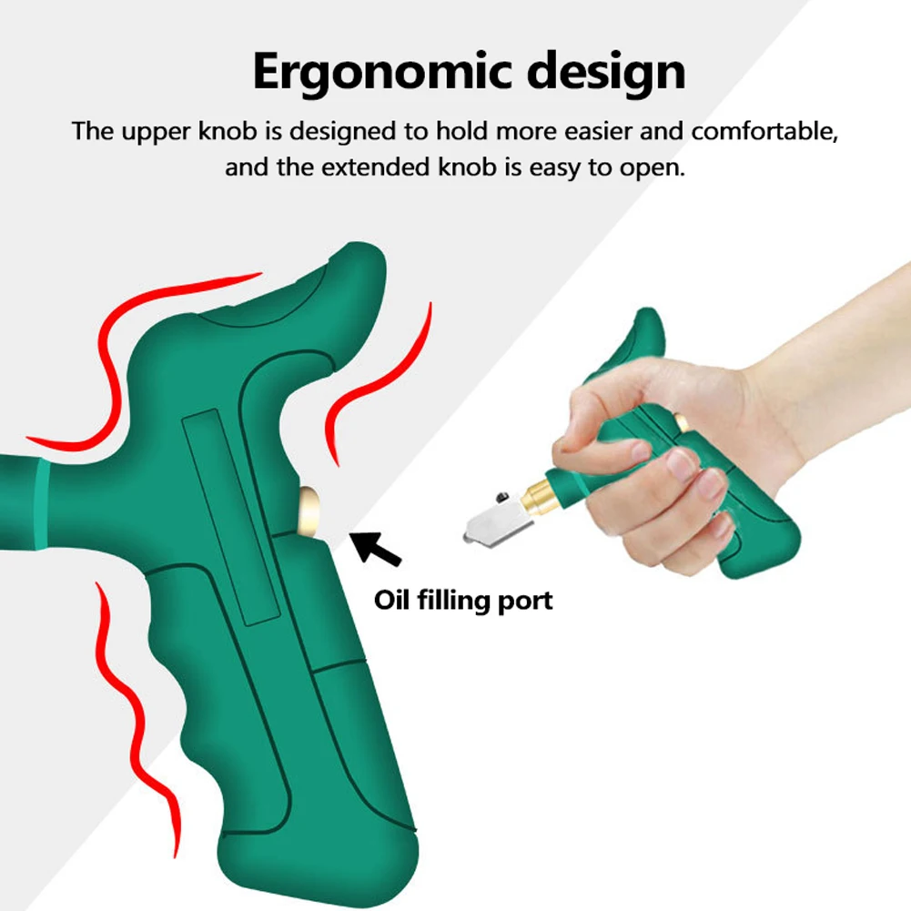 Cutter Portable Manual Glass Tile Opener Hand-Held Replacement Cutter Heads Ceramic Tile Glass Cutter Multi-function Glass Cut