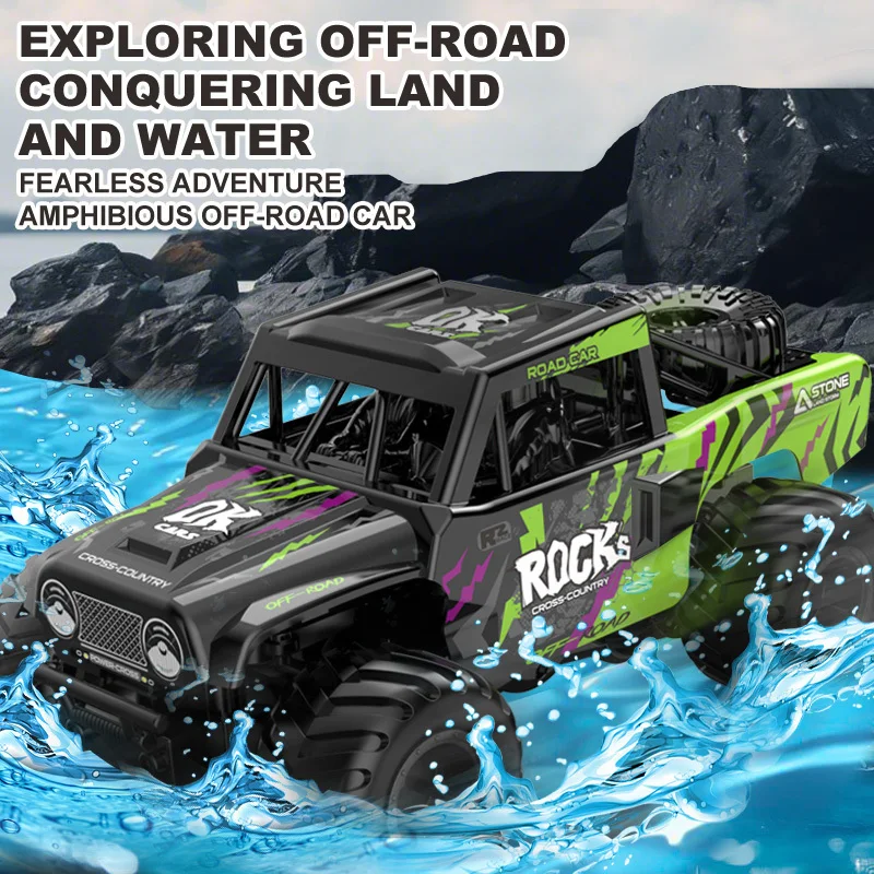 JJRC Q191 Waterway Amphibious Climbing 4WD Off-Road Vehicle 2.4G 4WD All-terrain Off-Road Jeep Outdoor Children's Toys