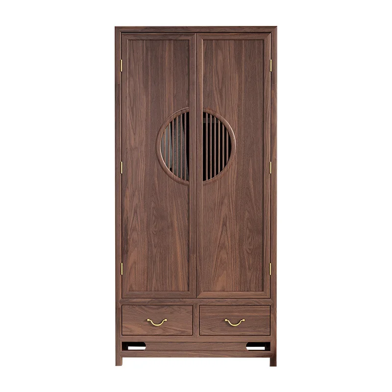 

Black walnut new Chinese wardrobe, home, bedroom, whole, bed and breakfast, hanging wardrobe furniture