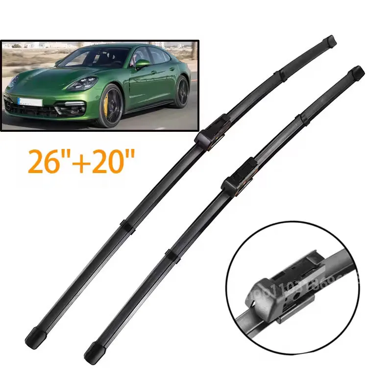 

Wiper LHD Front Wiper Blades For Porsche Panamera 970 971 2013 - 2023 Windshield Windscreen Window Rain Brushes 26"+20"