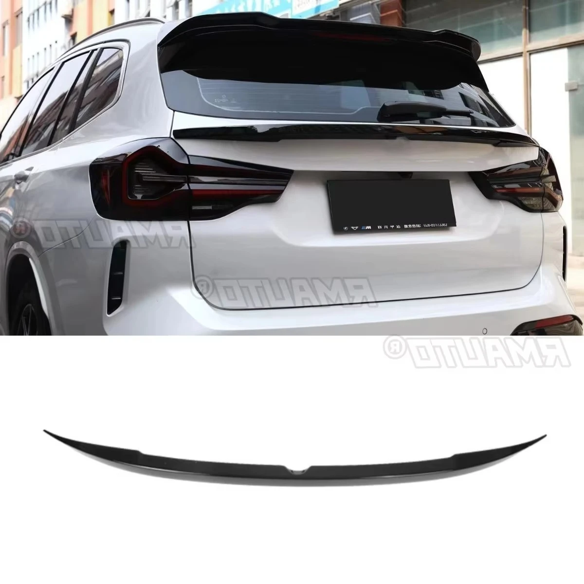 

For BMW X3 G01 2018-2024 Car Rear Mid Spoiler Wing Modification Part Rear Trunk Spoiler Wing Car Accessories Exterior Part